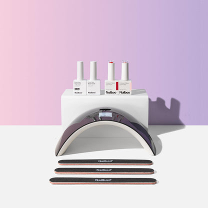 Nailboo Gel Nail Polish Kit with UV Lamp – Forever Glaze Polishes & Pro Cure LED Lamp
