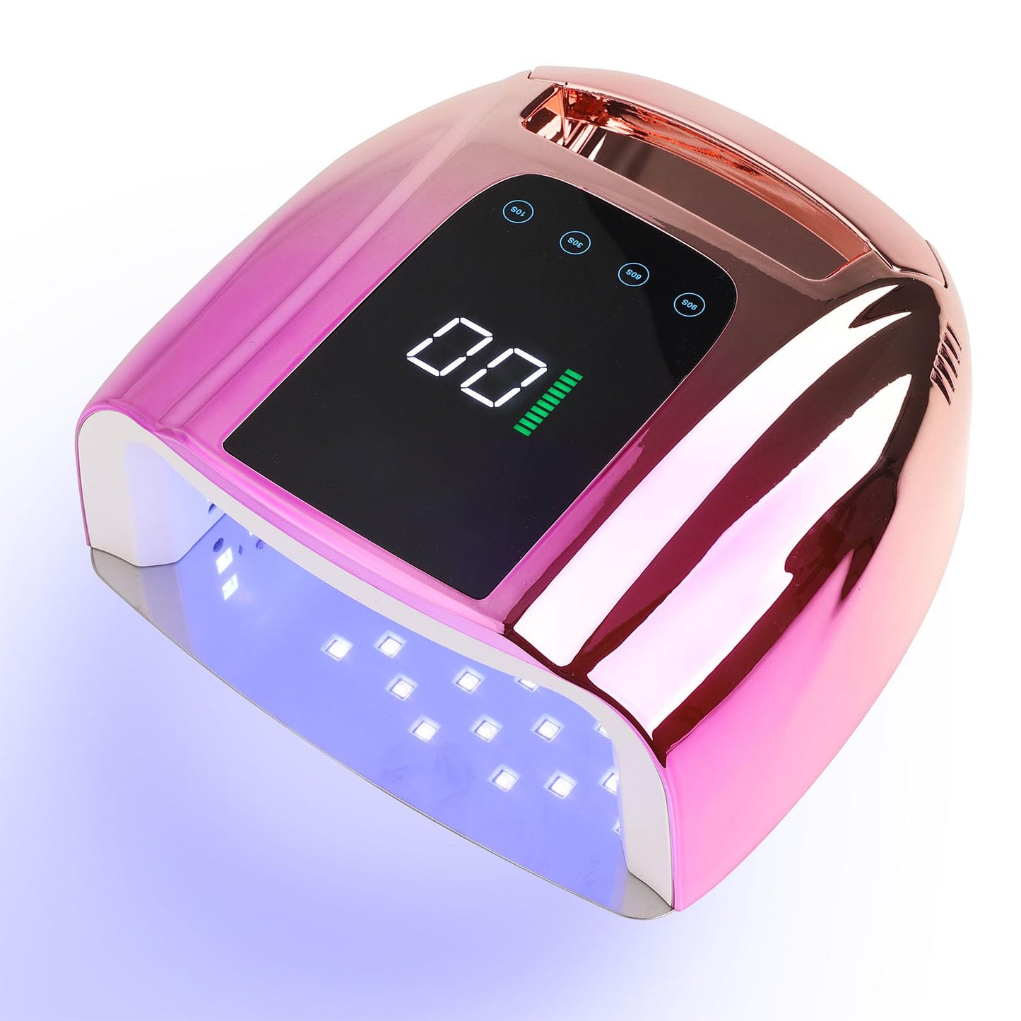 NailFace 96W Rechargeable UV LED Nail Lamp – Cordless Gel Nail Dryer with 42 Beads and Smart Sensor