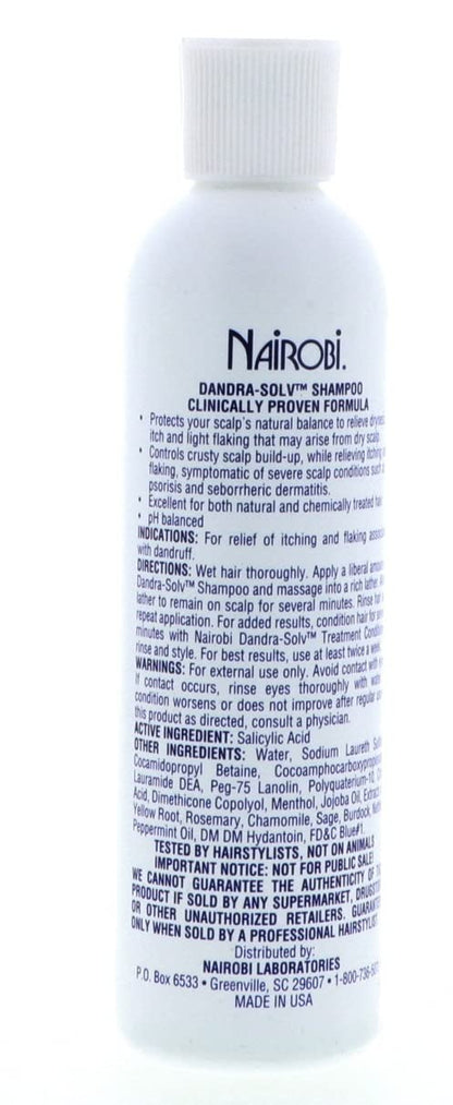 Nairobi Therapeutic Dandra-Solv Moisturizing Shampoo – Unisex, 8 oz