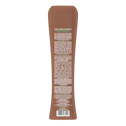 Naissant Glow Mocca Hair Toning Shampoo — Neutralizes Red/Orange Undertones with High-Purity Pigments for Brown & Mocha Hair | Paraben, Ammonia & Sulfate Free | 10.1 Fl Oz