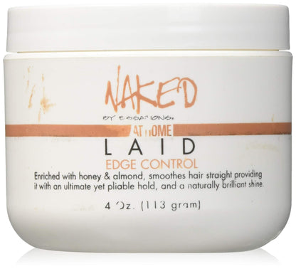 Naked by Essations Laid Edge Control, 4 oz – Smooth, Grease-Free Edge Hold