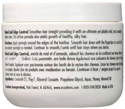 Naked by Essations Laid Edge Control, 4 oz – Smooth, Grease-Free Edge Hold