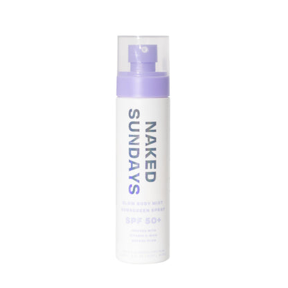 Naked Sundays SPF50+ Body Sunscreen Spray – Broad Spectrum UVA/UVB Protection, 150 ml Mist