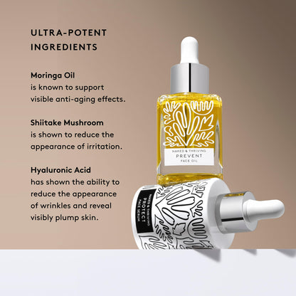 Naked & Thriving Limited Edition Day Set – Protect Antioxidant Day Serum + Prevent Anti-Aging Oil
