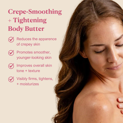Nakery Skin Toning Body Butter – Peptide Firming Lotion for Crepey Skin | Summer Rain