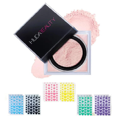 NAPH H.U.D.A Beauty E-Bake Loose Baking & Setting Powder – Cherry Blossom (0.71 oz) + Bonus Acne Patch (36 pcs)