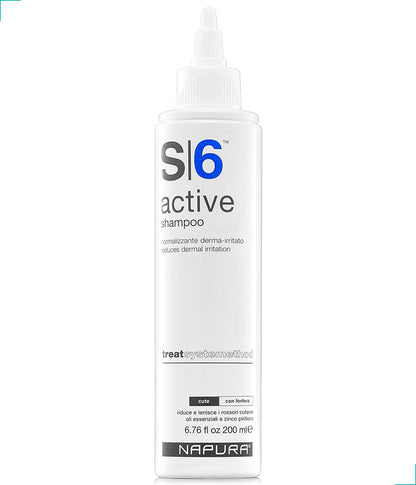 NAPURA S6 Anti Dandruff Shampoo – Tea Tree Oil, 1% Zinc & 1% Salicylic Acid