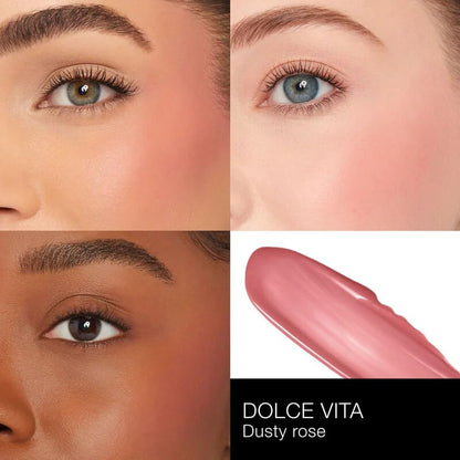 NARS Mini Afterglow Duo: Dolce Vita Liquid Blush + Aragon Lip Shine (2-Piece)