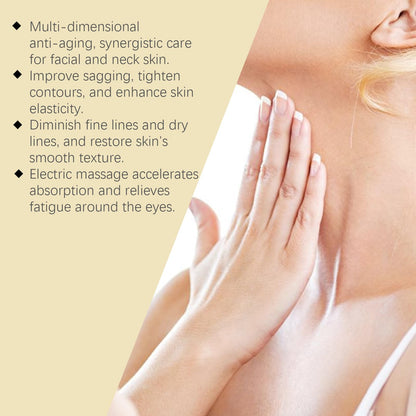Nascence AH-8 Neck & Eye Cream Set – Electric Massage, Red Light Therapy & Deep Moisturizer