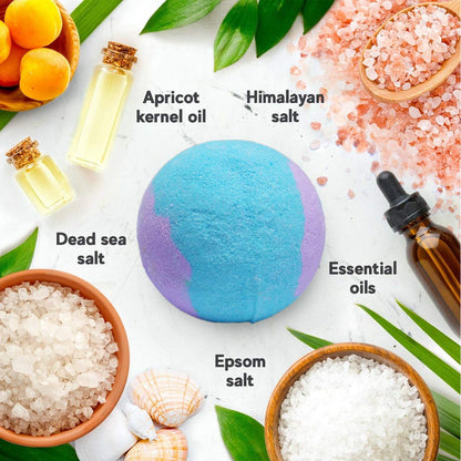NASKY 3.5 oz XL Kids Bath Bombs with Toys Inside – 12 Count