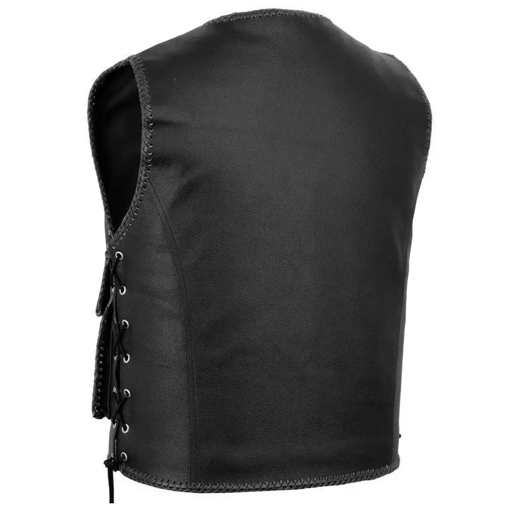 Mens Native American Leather Vest