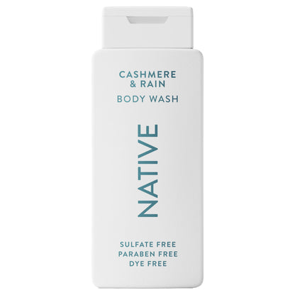 Native Body Wash Cashmere & Rain – Naturally Derived, Sulfate & Dye Free | 18 oz