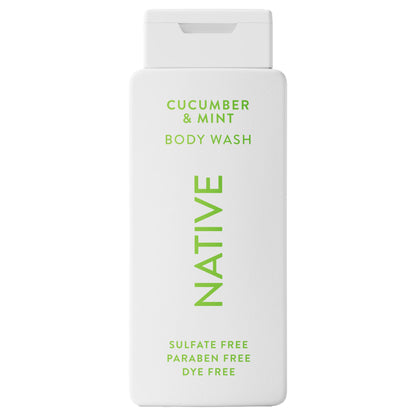 Native Body Wash: Naturally Derived, Sulfate-Free, Cucumber & Mint – 18 oz