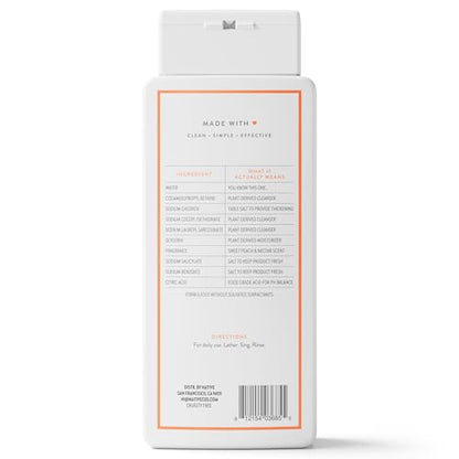 Native Body Wash Sweet Peach Nectar – Naturally Derived, Sulfate & Paraben Free, 18 oz