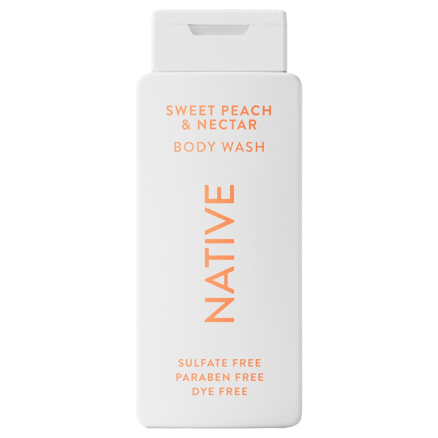 Native Body Wash Sweet Peach Nectar – Naturally Derived, Sulfate & Paraben Free, 18 oz