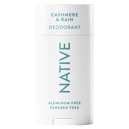 Native Cashmere & Rain Deodorant – Aluminum-Free 72-Hour Odor Protection (2.65 oz)