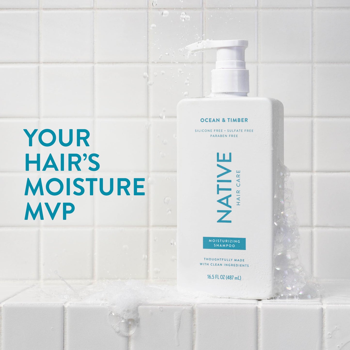 Native Ocean & Timber Shampoo + Conditioner Set | Naturally Derived, Sulfate & Dye Free | All Hair Types