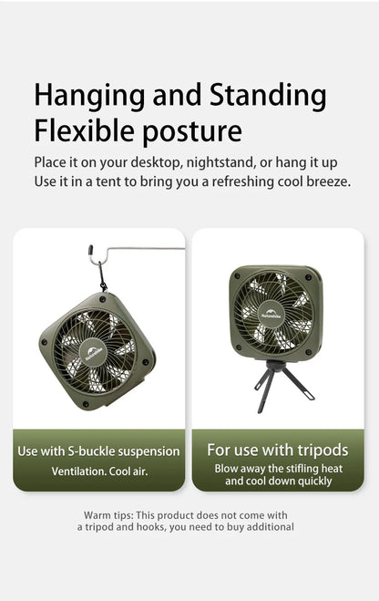 Naturehike USB powered Camping Fan with Speed control