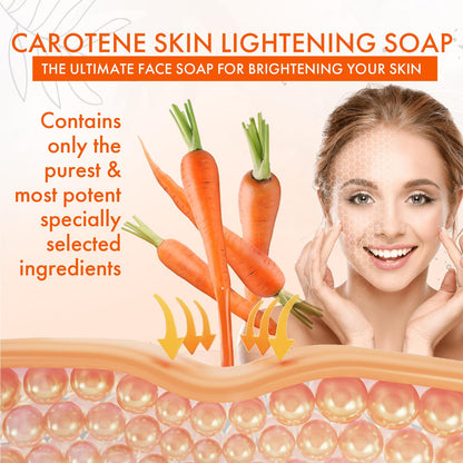 Natrulo Carrot Soap for Skin Brightening – Kojic Acid Glow Bar Made in USA