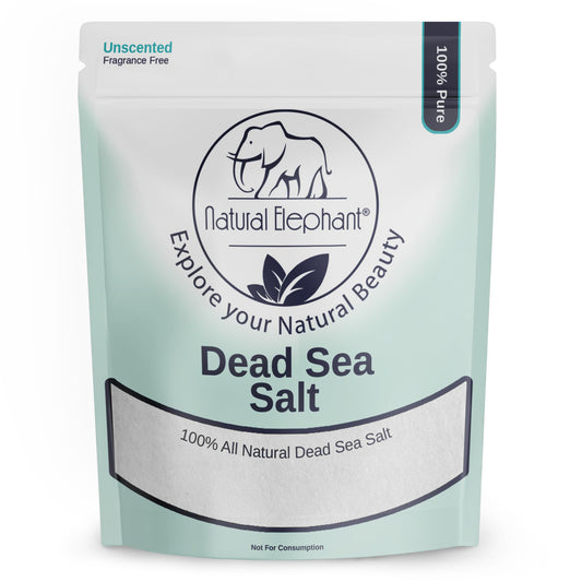 Natural Elephant Dead Sea Salt for Soaking & Bathing | 19 lb Fine-Grain Bulk Bag | 100% Natural & Pure