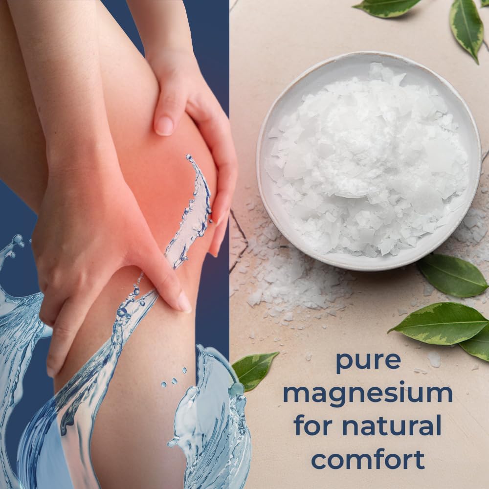 Natural Elephant Dead Sea Magnesium Bath Flakes – 5 lb Bag | Pure Magnesium Chloride Soak for Body & Foot