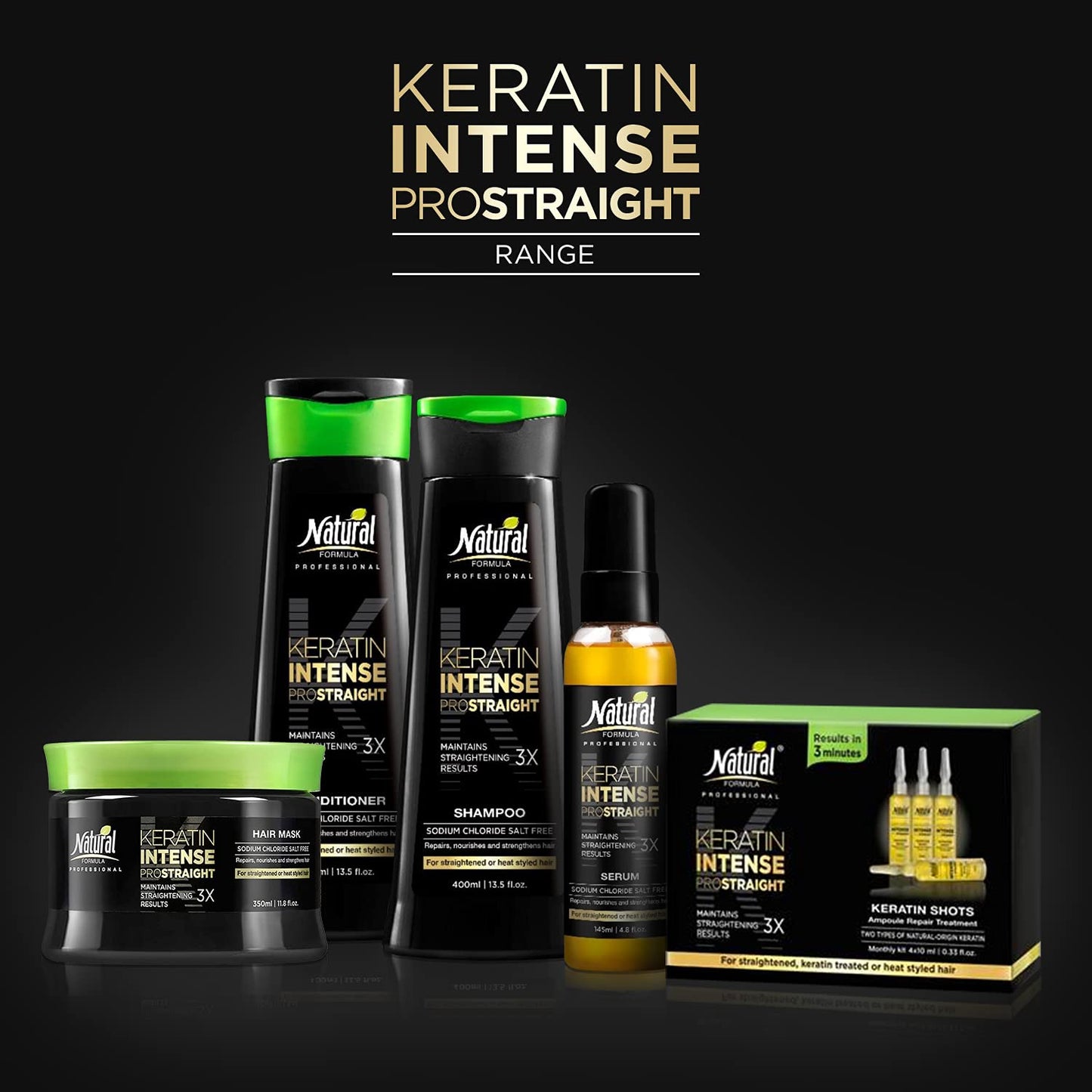 Natural FORMULA Keratin Intense Serum - Salt-Free Hair Repair (4.8 oz)