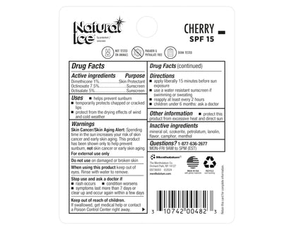 Natural Ice Medicated Lip Protect SPF 15 Cherry – 12 Pack | NATURAL