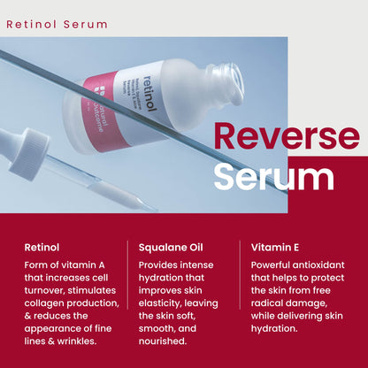 Natural Outcome Hydrating Hyaluronic Acid Serum + Retinol Facial Serum Set | 1 oz Each