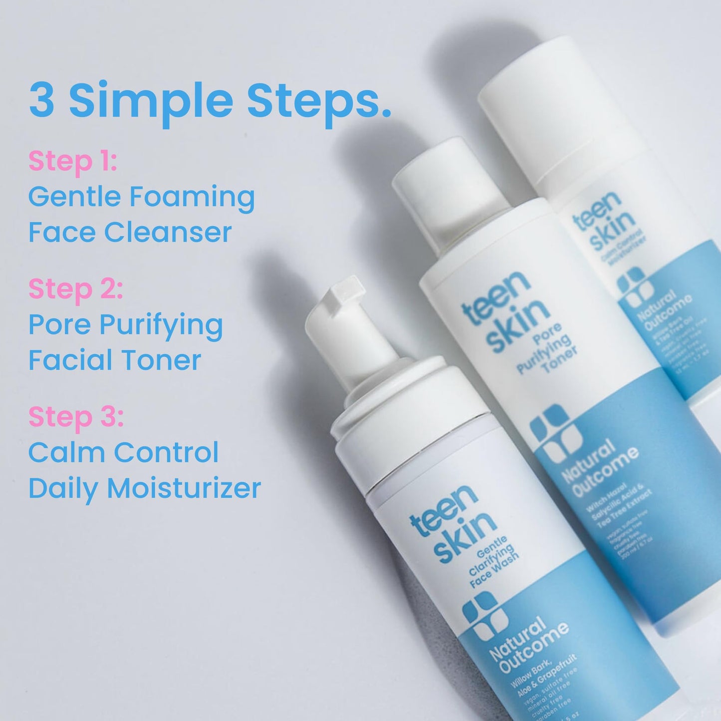 Natural Outcome Teen Skin Moisturizer | Gentle, Non-Toxic Acne Care for All Skin Types | 50 ml