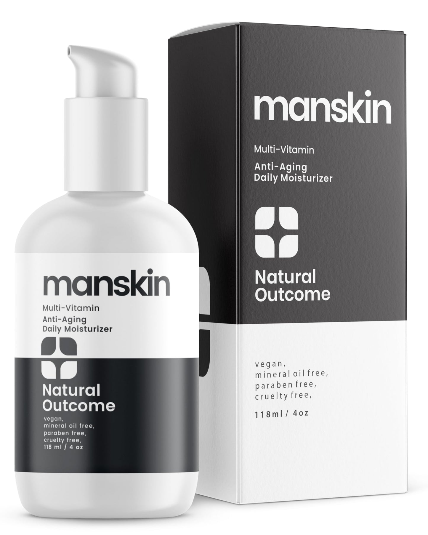 Natural Outcome Man Skin Moisturizer – Anti-Aging Daily Face Cream for Men (4 oz)