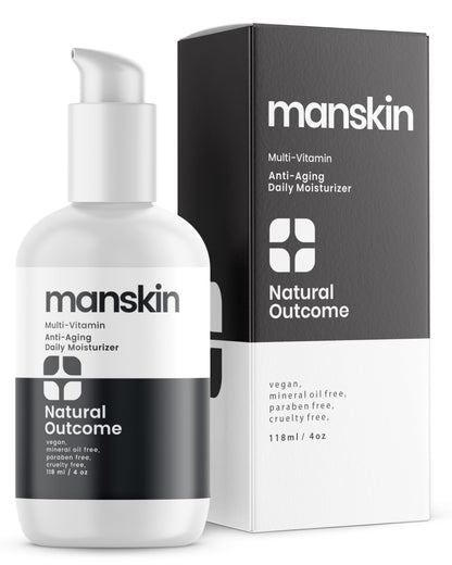 Natural Outcome Man Skin Moisturizer – Anti-Aging Daily Face Cream for Men (4 oz)