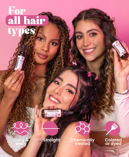 Natural Sant Onionvital Hair Serum – Hydrating Scalp & Hair Care with Onion, Rosemary, Biotin & Arginine | 60ml