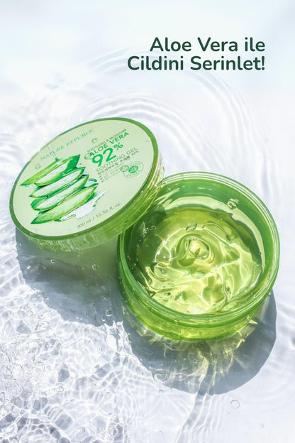 Nature Republic Aloe Gel 92% – Soothing Moisture, 10.56 fl oz