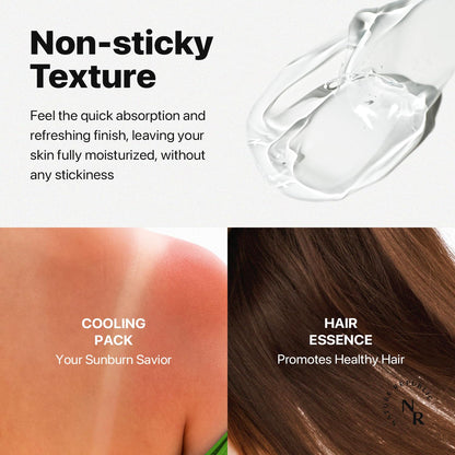 Nature Republic Mild & Moisture Aloe Vera Watery Gel (2 PCS) – Hydrating, Non-Sticky, Fast-Absorbing