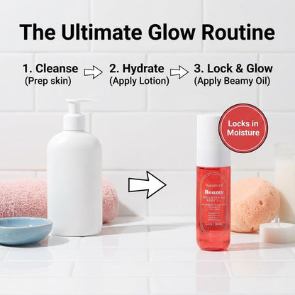 NATURE WELL Beamy Brightening Body Oil – Fast-Absorbing Hydration