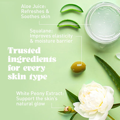 NATURE WELL Dreamy Radiating & Cleansing Body Wash | Aloe, Squalane & White Peony