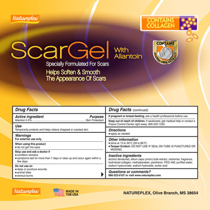 Natureplex Scar Gel 1.25 oz (6 Pack) – Clinically Proven Scar Treatment for Old & New Scars
