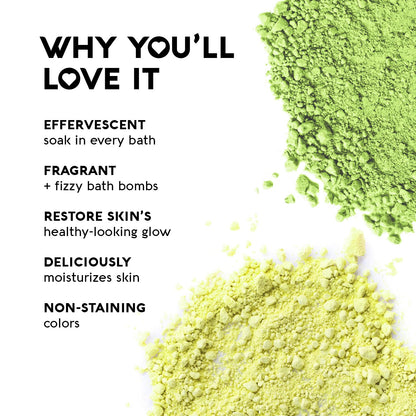 Nature's Beauty Eucalyptus & Tea Tree Bath Bomb Multi-Pack - 4x5.5oz - Vegan, Non-Staining, Luxury Spa Fizzy