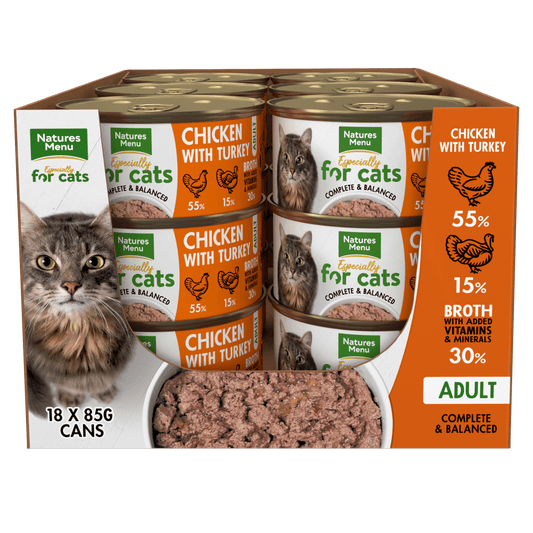 Natures Menu Cat Chicken & Turkey Tins 18x85g