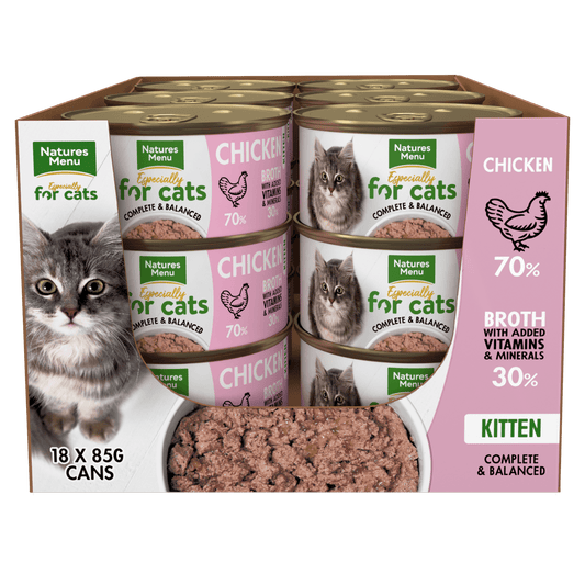 Natures Menu Kitten Chicken Tins 18x85g