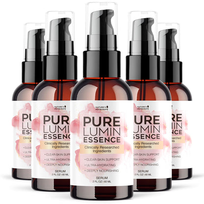 PureLumin Essence – Plant-Based Hydrating Serum | Nature’s NutriWave – Non-GMO, GMP-Certified – 2 fl oz