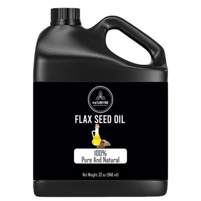 Naturevibe Botanicals Flaxseed Oil 32 oz – Pure & Natural for Skin & Hair