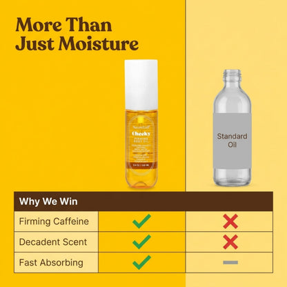 NATURE WELL Cheeky Firming Body Oil – Luxuriously Glowy, Fast-Absorbing (3.4 oz)