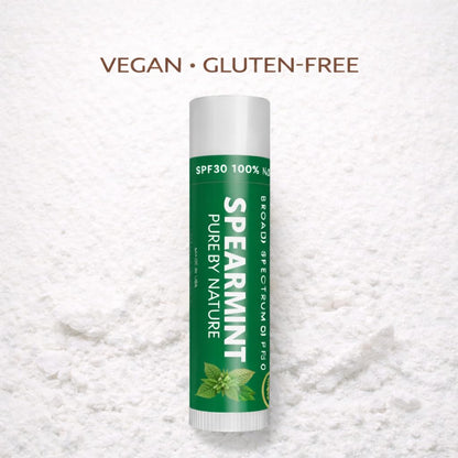 Naturistick SPF 30 Vegan Lip Balm – Mineral Zinc Oxide, 5-Pack Spearmint