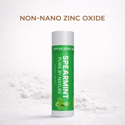 Naturistick SPF 30 Vegan Lip Balm – Mineral Zinc Oxide, 5-Pack Spearmint