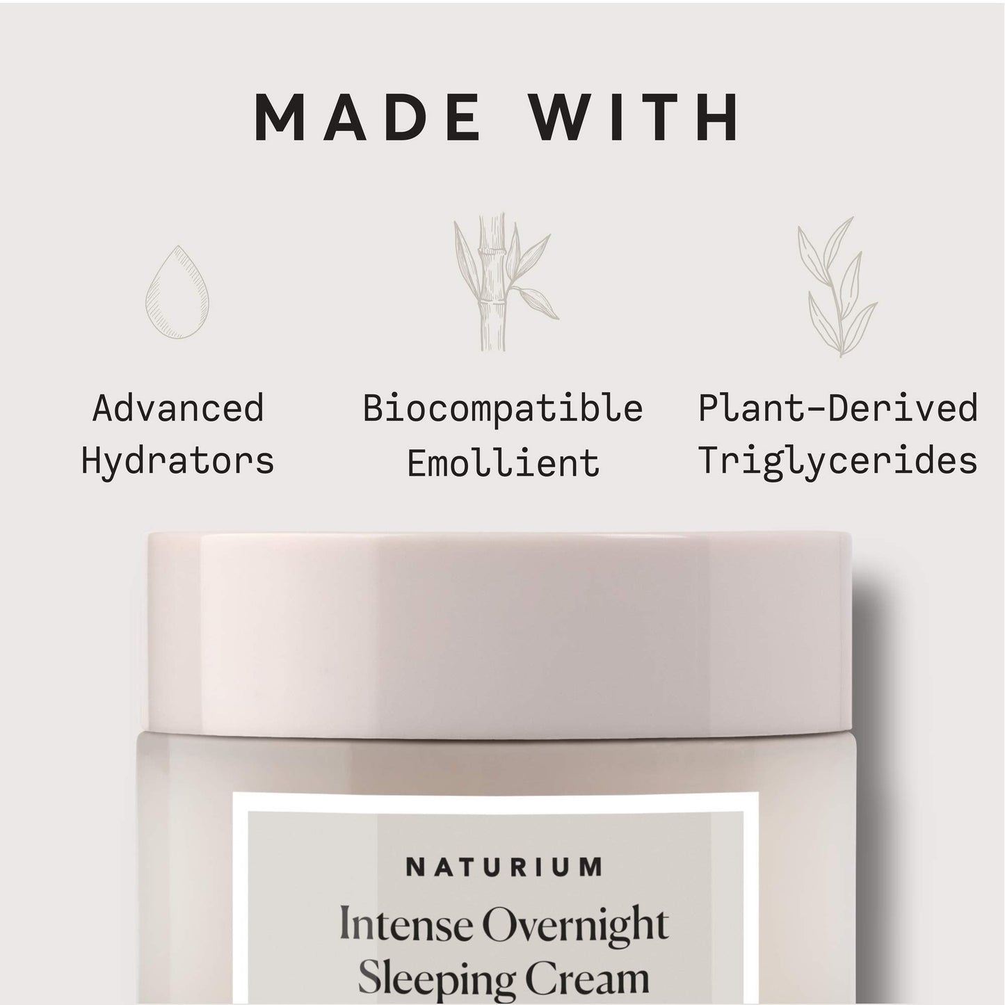 Naturium Intense Overnight Sleeping Cream – Hydrating, Skin-Plumping Night Moisturizer