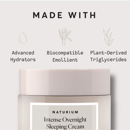 Naturium Intense Overnight Sleeping Cream – Hydrating, Skin-Plumping Night Moisturizer