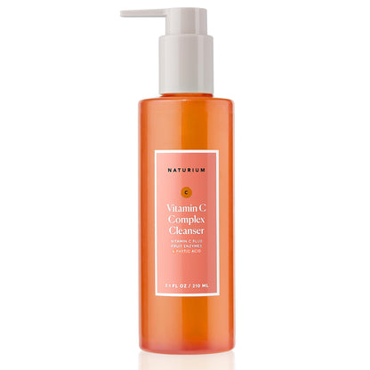 Naturium Vitamin C Complex Cleanser — Gentle Exfoliating Foaming Face Wash, 7.1 oz