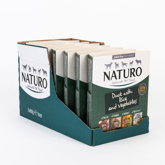 Naturo Adult Duck with Rice & Veg Trays 400g
