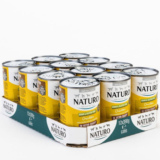 Naturo Adult Grain & Gluten Free Chicken in Herb Gravy Tins390g